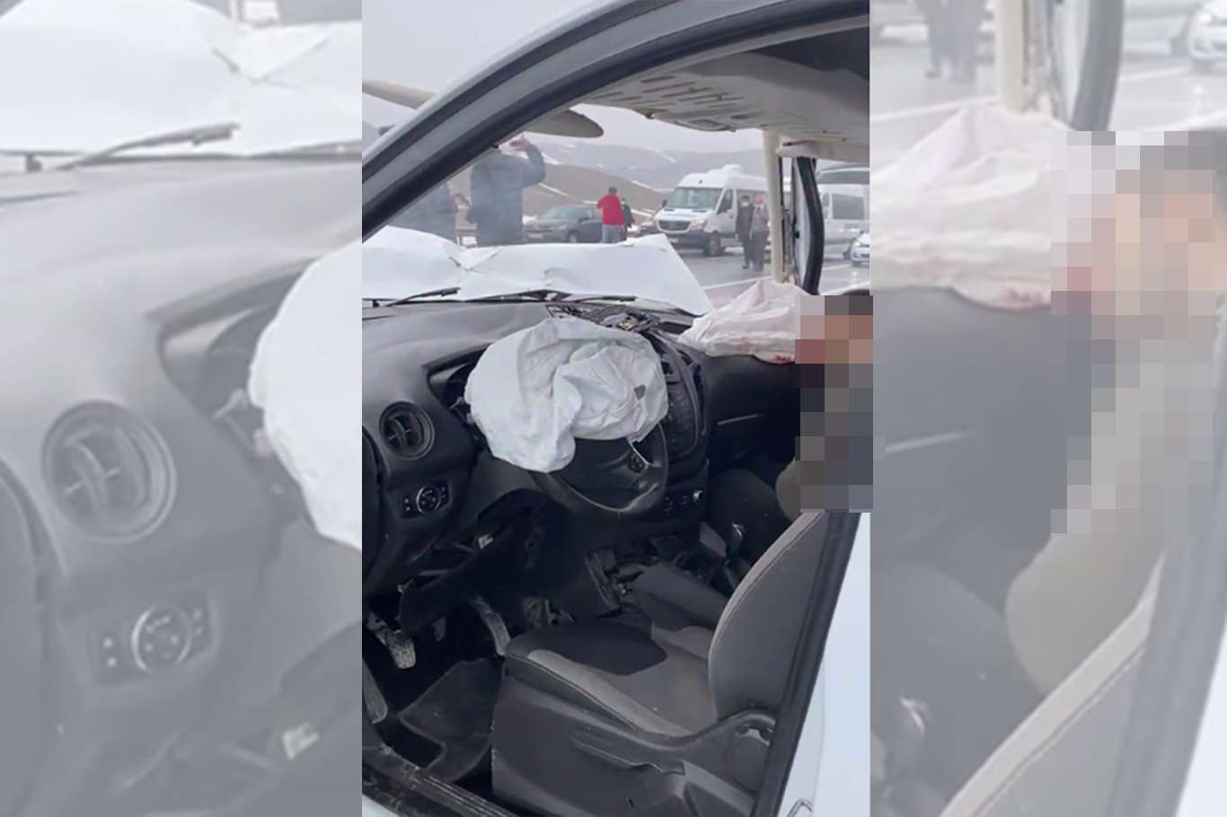 ticari taksi ile hafif ticari araç çarpıştı: 3 ölü 7 yaralı